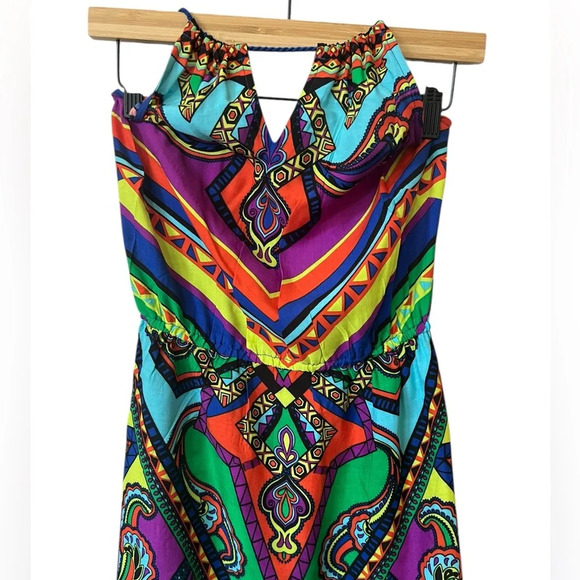 Flying Tomato Red Orange Sundress Sleeveless Bateau - Picture 7 of 10